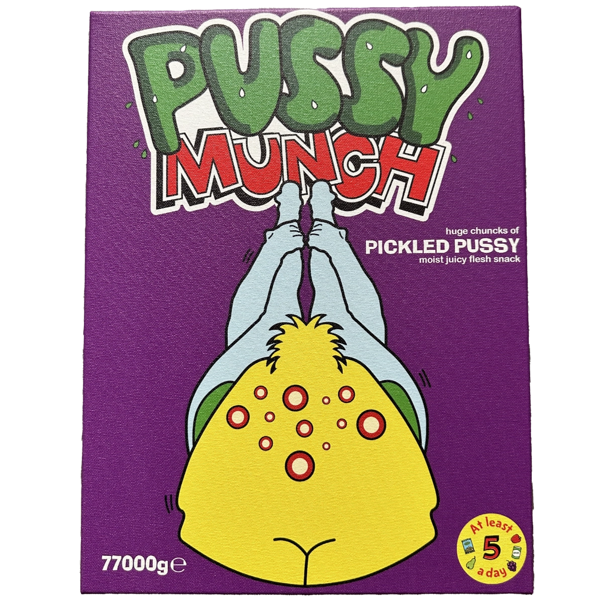 Munch Yellow Original Graphic Artwork (Canvas Print) by Daniel Hokusai